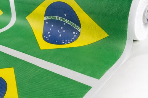 Tecido Tnt Bandeira Do Brasil
