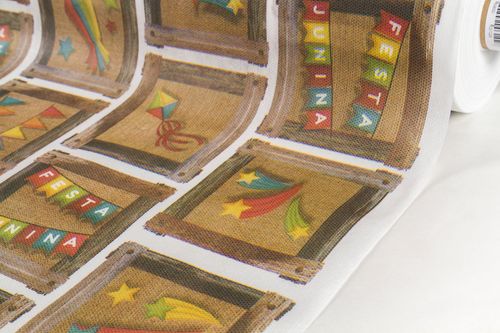 Tecido Tnt Quadrados Juninos