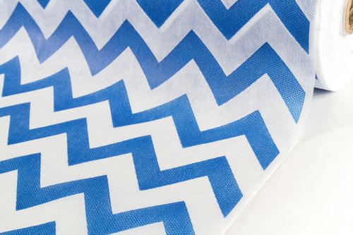 Tecido Tnt Chevron Azul