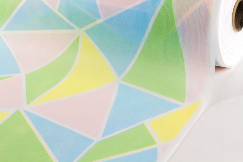 Tecido Tnt Geometrico Candy Colors