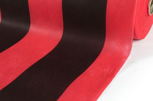 Tecido Tnt Listras Vermelho Preto Tam G