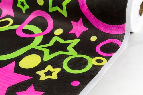 Tecido Tnt Neon Brilha Luz Negra