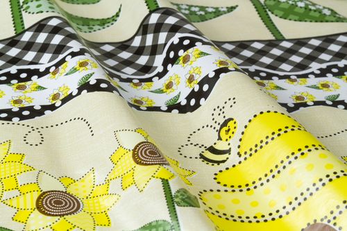Toalha De Mesa Flanelada Girassois