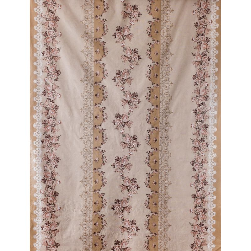 Toalha-De-Mesa-Flanelada-Floral-Marrom