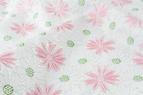 Toalha De Mesa Rendada Margaridas Rosa