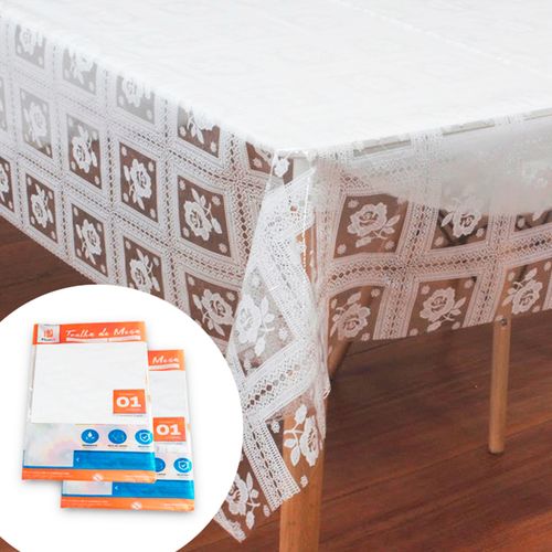 Toalha De Mesa Diamante Rendada Flor