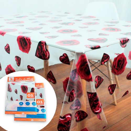 Toalha De Mesa Diamante Rosas