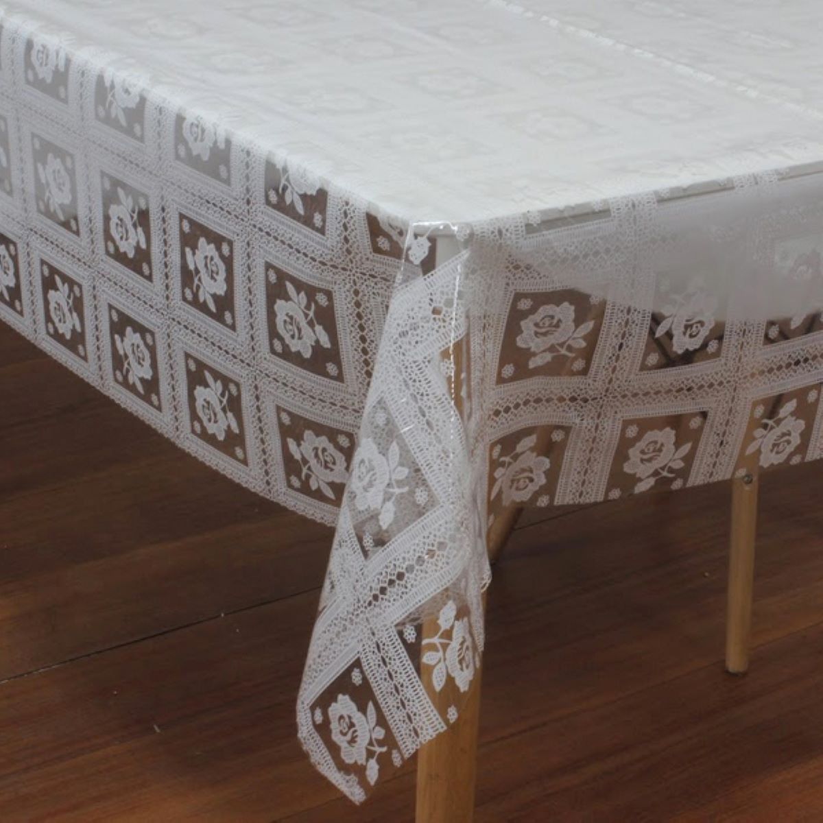 Toalha De Mesa Diamante Rendada Flor 2