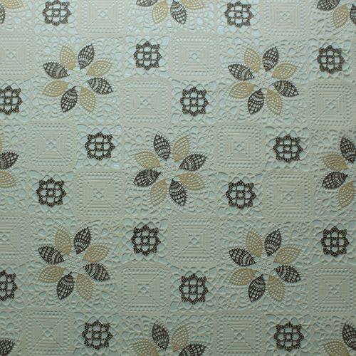 Toalha De Mesa Rendada Bordado Flores Marrom