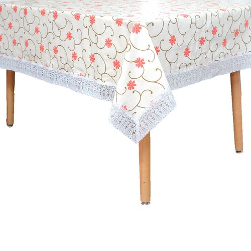 Toalha De Mesa Com Renda Flor De Encanto