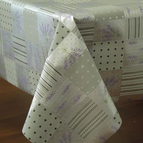 Toalha De Mesa Metalizada Flor De Lavanda