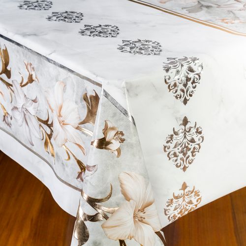 Toalha De Mesa Dubai Cinza Mod7120B