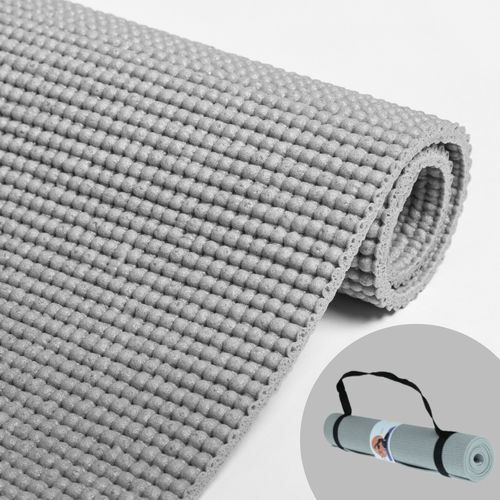 Tapete Yoga Com Alca Cinza 1.85mX61cm