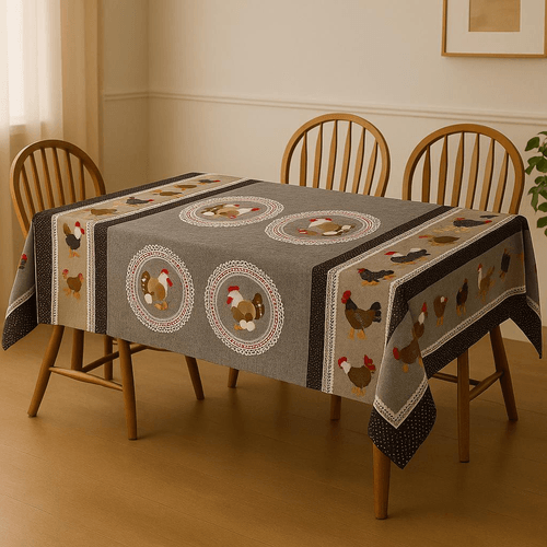 Toalha De Mesa Termica Happy Chicken