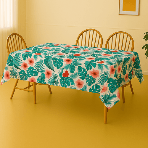 Toalha De Mesa Diamante Folhagem Tropical