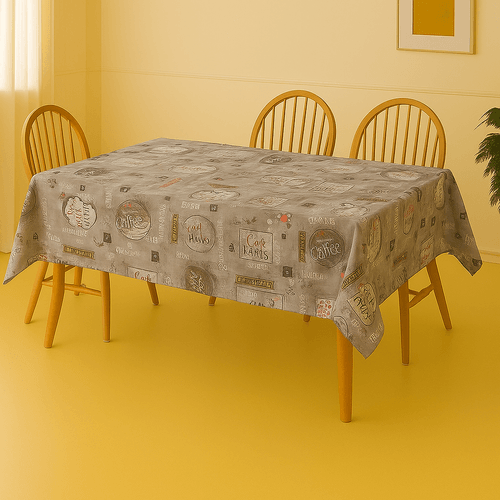 Toalha De Mesa Duplaface Coffee