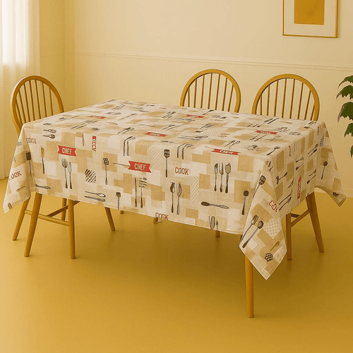 Toalha De Mesa Duplaface Utensilios