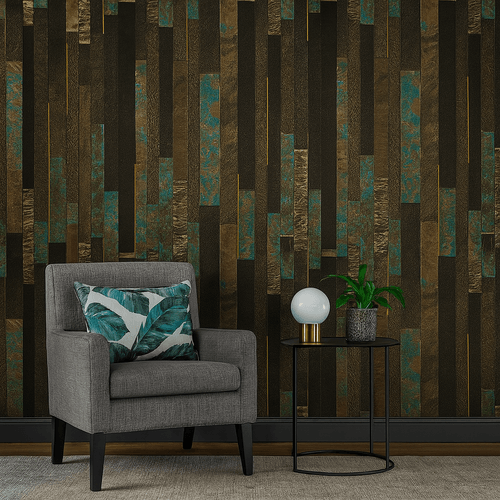 Papel De Parede Vinilico Tabua Pintada