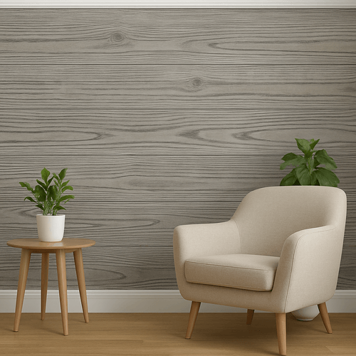 Papel De Parede Vinilico Madeira Mescla