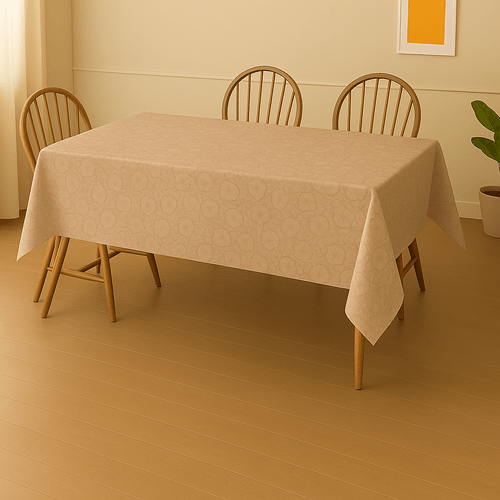 Toalha De Mesa Termica Flora Perolizada Ouro