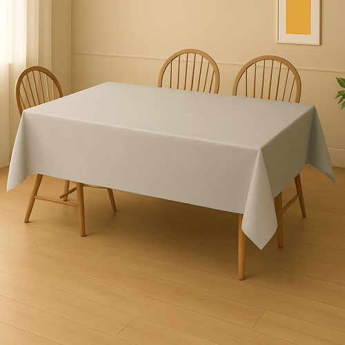 Toalha De Mesa Termica Flora Perolizada Prata
