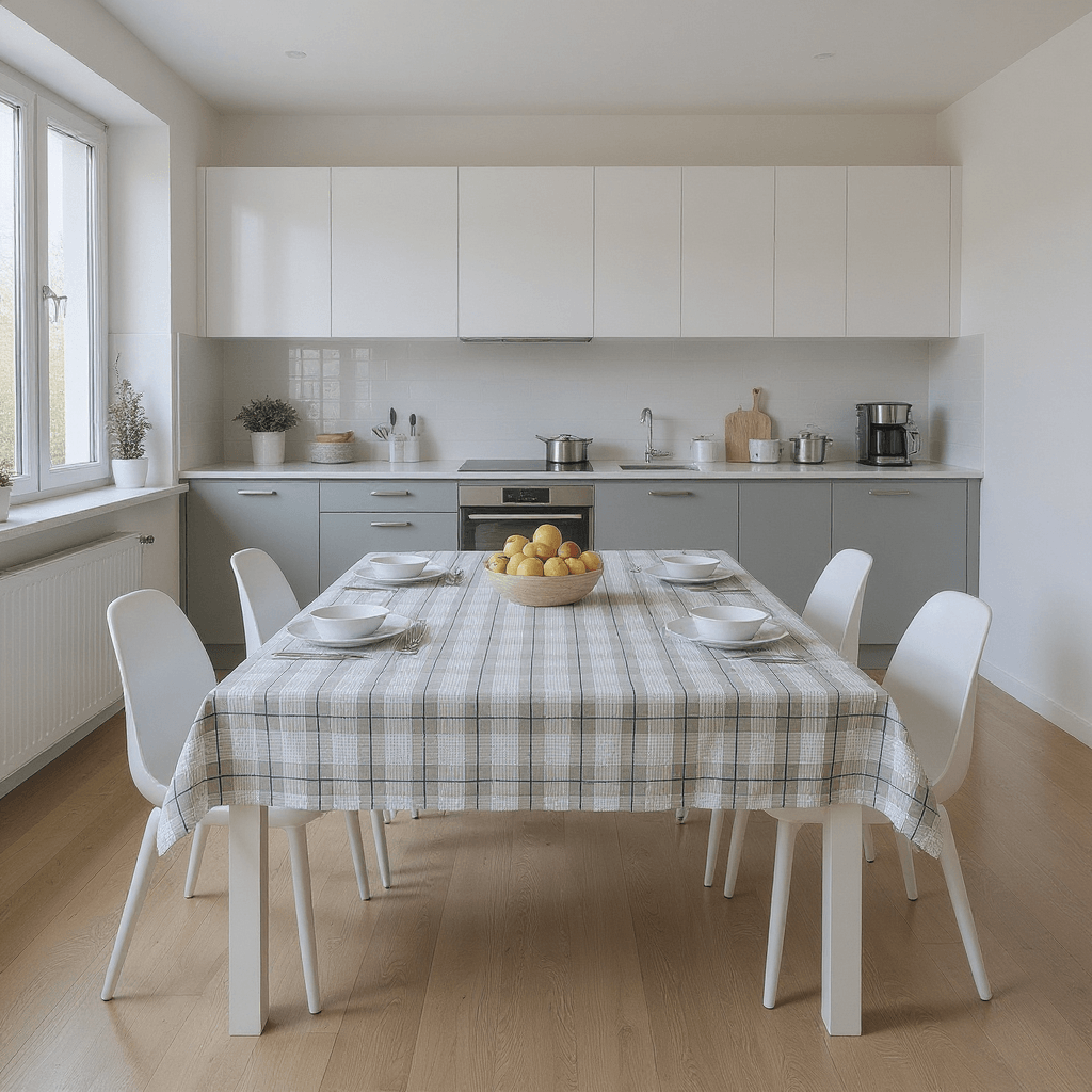 Toalha De Mesa Baby Skin Casaco Xadrez