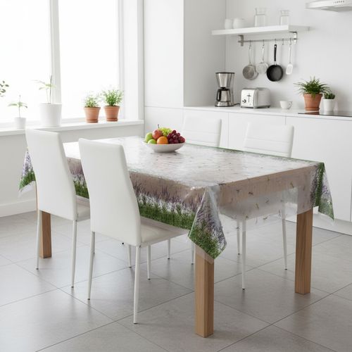 Toalha De Mesa Diamante Jardim De Lavanda