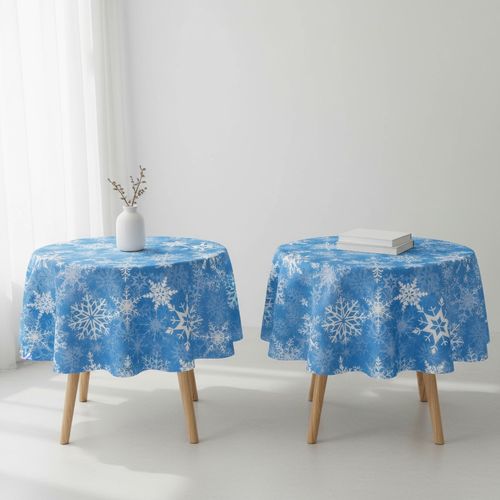 Tecido Tnt Flocos De Neve