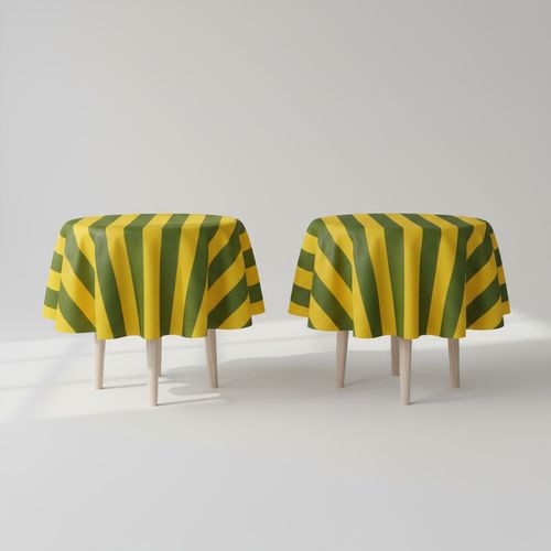 Tecido Tnt Listras Verde Amarelo Tam G