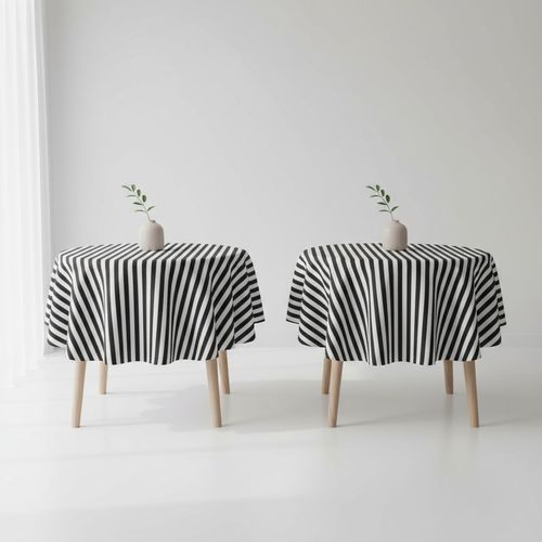 Tecido Tnt Listras Preto Branco Tam G