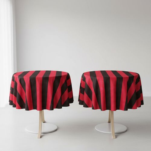 Tecido Tnt Listras Vermelho Preto Tam G