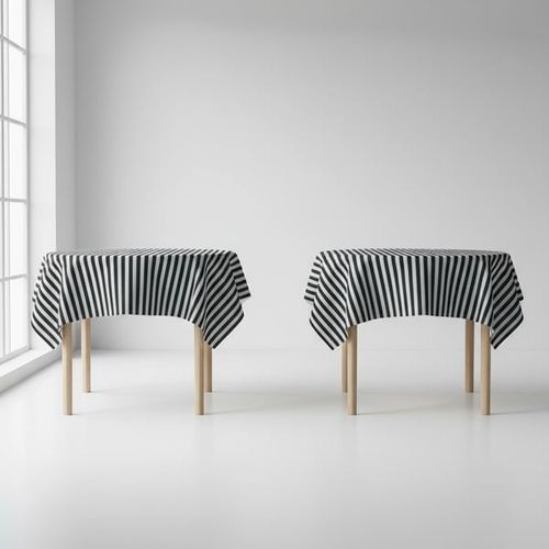 Tecido Tnt Listras Preto Branco