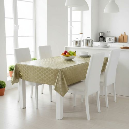 Toalha De Mesa Metalizada Ouro Mod7191s