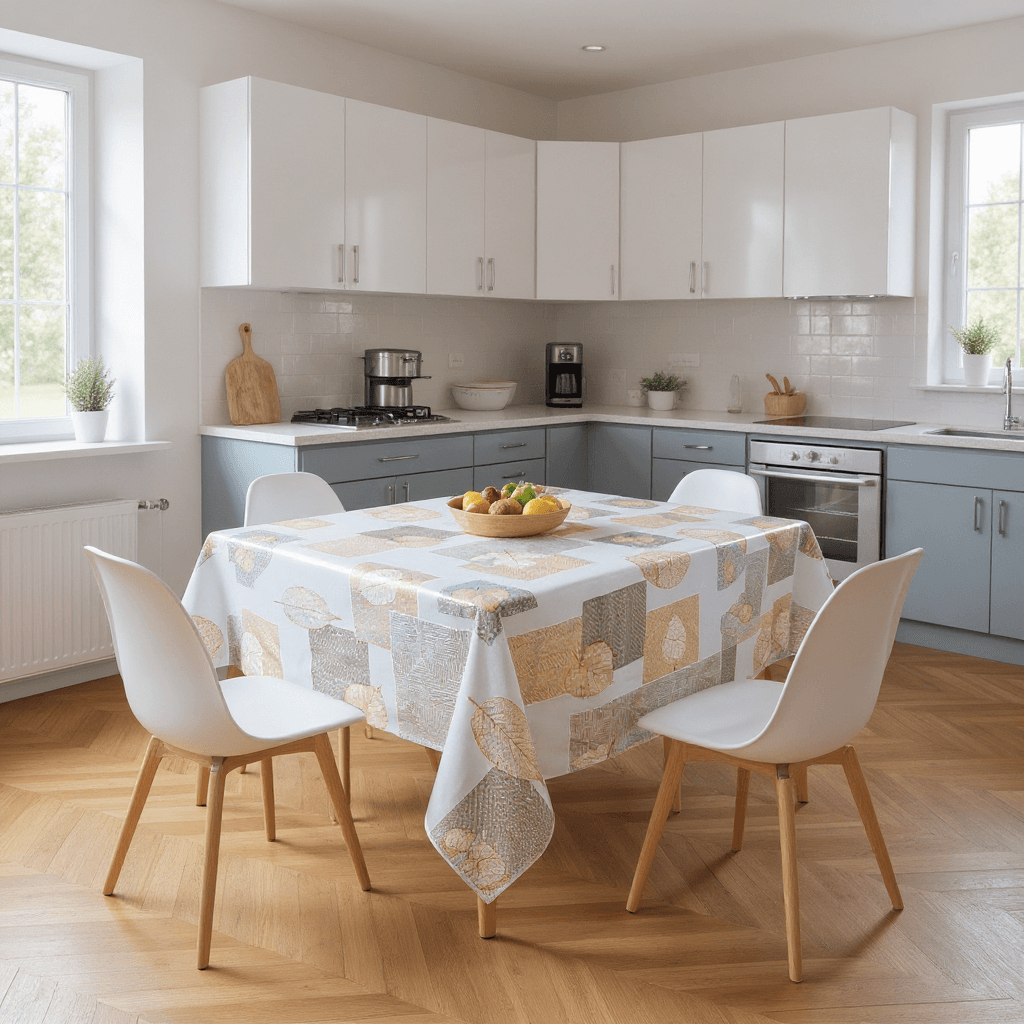 Toalha De Mesa Dubai Branca Mod4051s