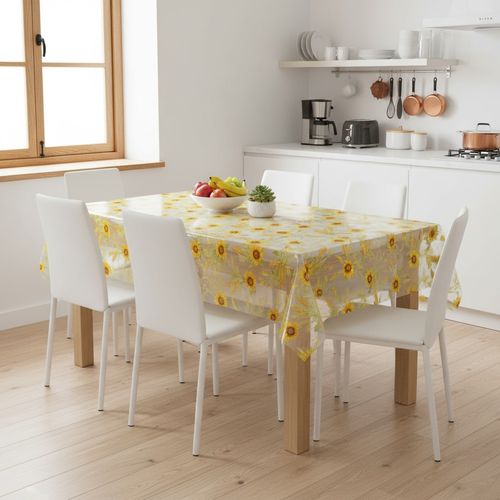 Toalha De Mesa Diamante Campo De Girassol