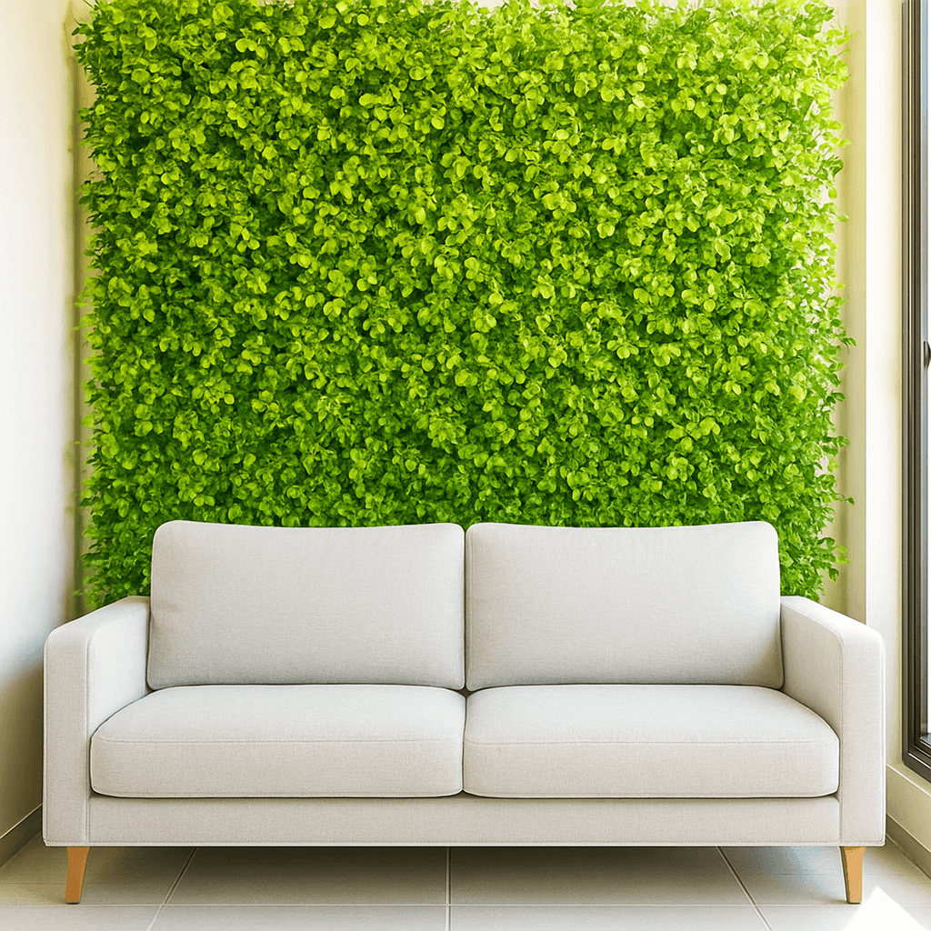 Placa Folhagem Artificial Folha De Ouro