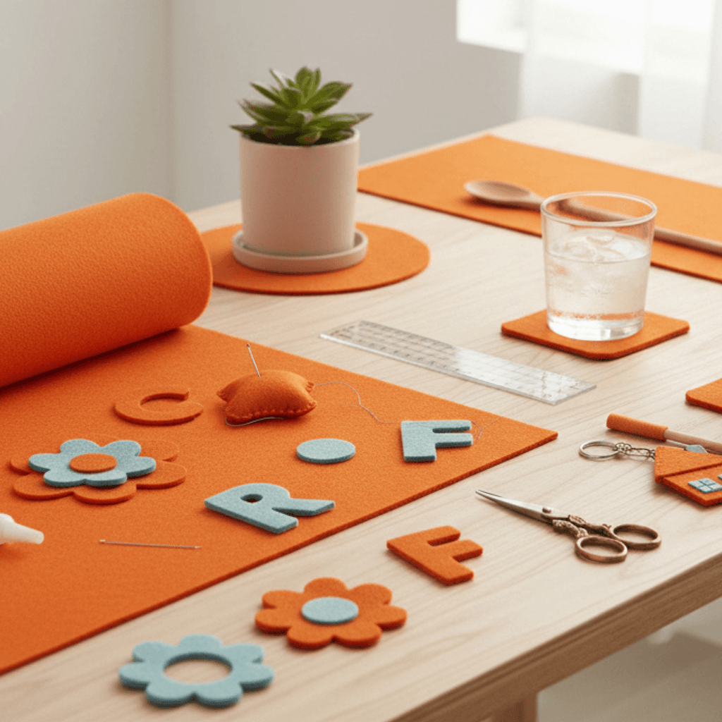 Feltro Felt Art Laranja Citrico